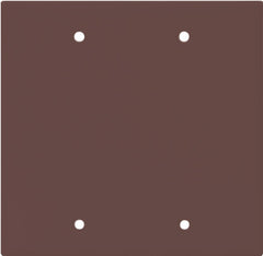 2137B-BOX 2G BLANK PLATE-BRWN