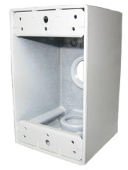 B-5WV BOX 1G WP 3 1/2IN KO WHI