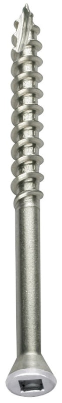 Simpson Strong-Tie S07225FT1WH01 Deck Screw, #7 Thread, 2-1/4 in L, Coarse Thread, Trim Head, 6-Lobe Drive, Steel