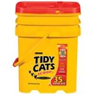 Tidy Cats 7023001669 Cat Litter, 35 lb Capacity, Gray/Tan, Granular Pail