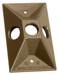 813AB-1 COVER RECEPTCL WP 3HOL