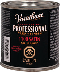 Varathane Y110061 Clear Finish, Satin, Liquid, Clear, 236 mL, Aerosol Can