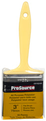 ProSource OR 110030 0300 Flat Pain Wt Brush, 3in W, Flat sash, Polyester