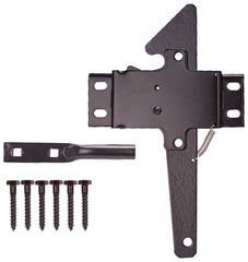 LATCH POST BLK W/SCREWS STEEL