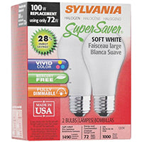 19010 72W/A17 BULB HAL SFT WHT