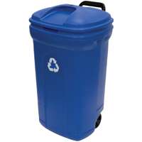34GAL TRASH CAN BLUE