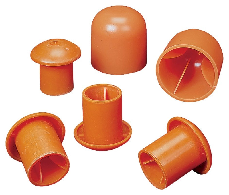 Mutual Industries 14640-2 Rebar Cap, 2 in Dia Rebar, Orange