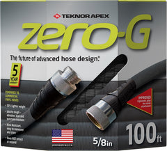 Apex 4001-100 Zero-G Garden Hose, 5/8 in, 100 ft L, Coupling, Fiber, Gray