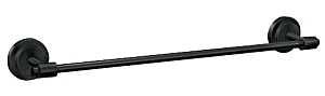 Moen Iso Series DN0724BL Towel Bar, 3.11 in Projection, 26.44 in OAL, 24 in L Rod, Aluminum/Zinc, Matte, Wall