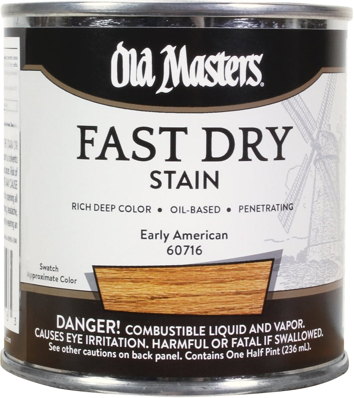 Old Masters 60716 Fast Dry Stain, Early American, Liquid, 1/2 pt