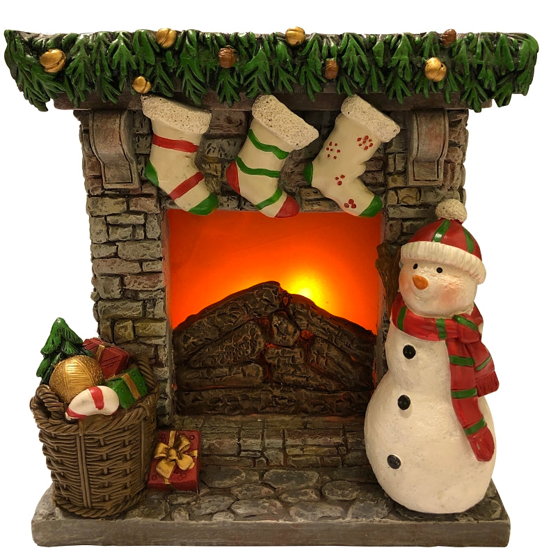 36519 LED RESIN FIREPLACE 6IN