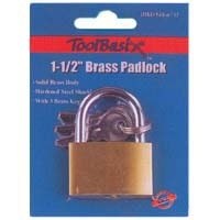 PADLOCK BRASS 1-1/2