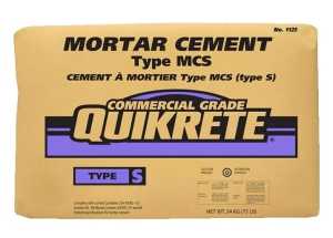 Quikrete 112525 Masonry/Mortar Cement, Gray/Gray-Brown, Granules, 34 kg Bag