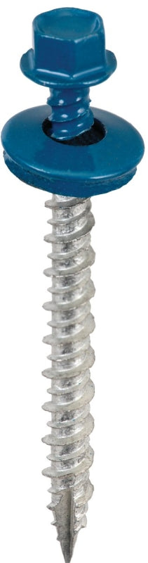 Acorn International SW-MW2BL250 Screw, #9 Thread, High-Low, Twin Lead Thread, Hex Drive, Self-Tapping, Blue, 250/BAG