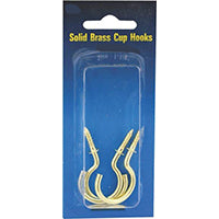 CUP HOOK BRASS 7/8