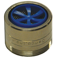 Danco 10477 Faucet Aerator, 15/16 x 55/64 in Male x Female Thread, Brass, Brushed Nickel, 1.5 gpm