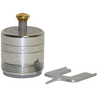 Danco 10490 Faucet Aerator, 15/16 x 55/64 in Push-Fit, Brass, Chrome-Plated, 1.5 gpm