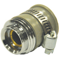 Danco 10514 Hose Aerator Adapter, 55/64 x 3/4 in, Male x GHTM, Brass, Chrome-Plated