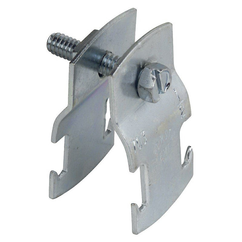 SuperStrut 700 Series Z703 1 1/2EG-10 Pipe Clamp, Electro-Galvanized, Steel, Silver