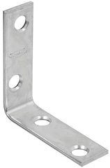 National Hardware 115BC Series N266-361 Corner Brace, 2 in L, 5/8 in W, Steel, Zinc, 0.08 Thick Material