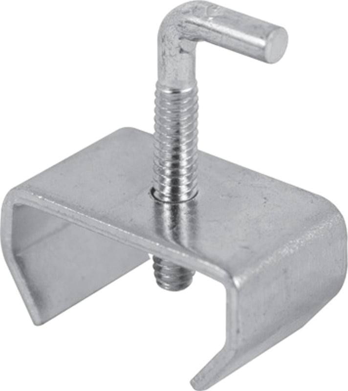 Prime-Line U 9005 Rail Clamp, Steel, Zinc, 2/PK