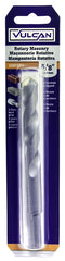 Vulcan 261151OR Drill Bit, 5/8 in Dia, 6 in OAL, Spiral Flute, Straight Shank