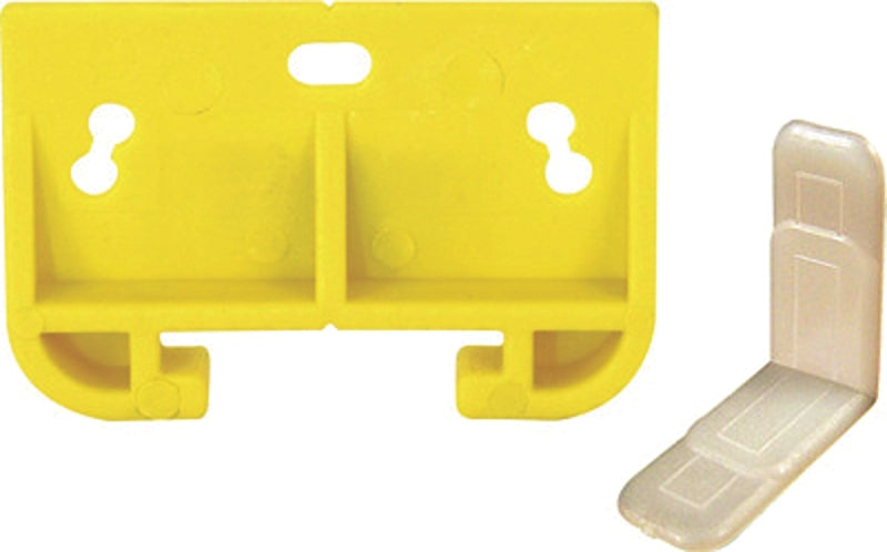 Prime-Line R 7154 Drawer Track Guide Kit, 1-9/16 in L x 2-1/2 in W Dimensions, For: 3/32 x 1-9/32 in Track, Plastic