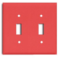2G SWITCH PLATE RED