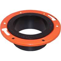 TOILET FLANGE W/RING 4x4IN