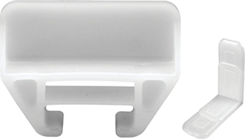 Prime-Line R 7221 Drawer Track Guides and Glides, Plastic/Polyethylene, White