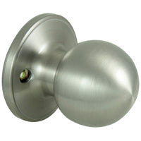 ProSource Dummy Knob, T3 Design, 1-3/8 to 1-3/4 in Thick Door, Stainless Steel, 65.7 mm Rose/Base