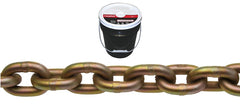 Baron TP70516P Transport Chain, 5/16 in, 92 ft L, 4700 lb Working Load, 70 Grade, Steel, Yellow Zinc