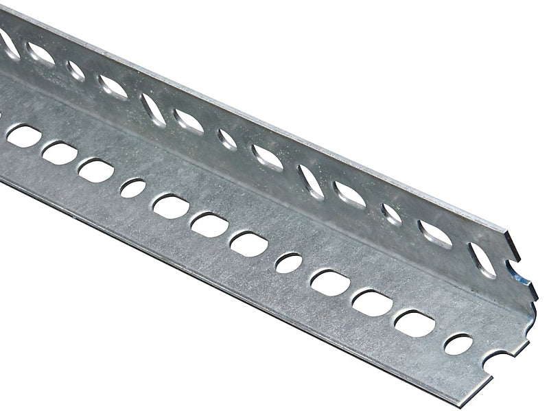 National Hardware 4020BC Series N341-115 Slotted Angle Stock, 1-1/2 in L Leg, 96 in L, 0.074 in Thick, Steel, Galvanized