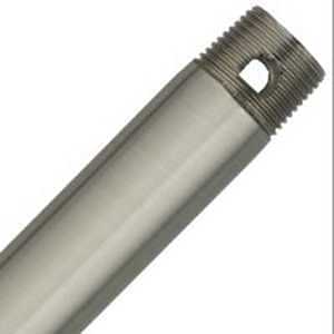 Hunter 26019 Ceiling Fan Downrod, 3/4 in Dia, 12 in L, Steel, Brushed Nickel