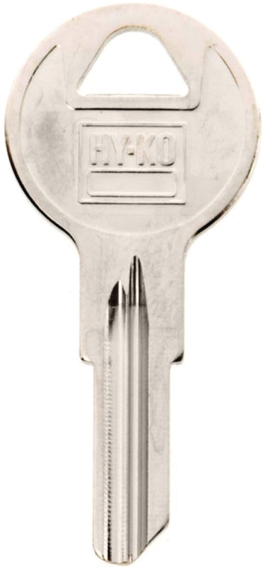 Hy-Ko 11010B5 Key Blank, Brass, Nickel, For: Briggs and Stratton Cabinet, House Locks and Padlocks, B5 Key Number