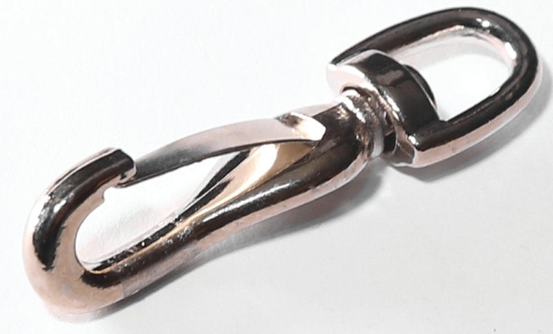 Baron 334M-1/4 Snap Hook, 20 lb Working Load, Malleable Iron, Nickel
