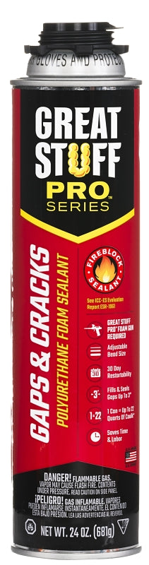 Great Stuff 341557 Foam Sealant, Orange, 24 oz Can