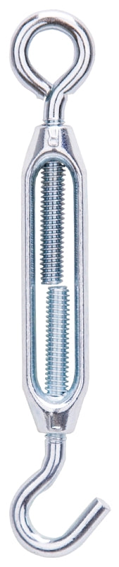 ProSource LR335 Turnbuckle, 7/32 in Thread, Hook, Eye, 6-1/2 in L Take-Up, Aluminum