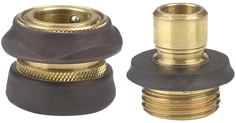 Gilmour 09QC Quick-Connector, Female x Male, Brass