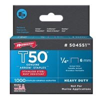 1/4" SS T50 Staples