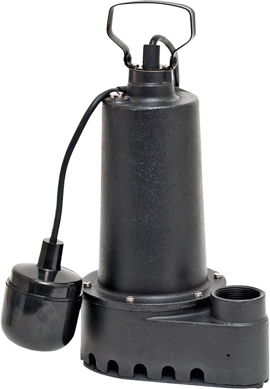 Superior Pump 92501 Sump Pump, 7.6 A, 120 V, 0.5 hp, 1-1/2 in Outlet, 70 gpm, Iron Housing Material