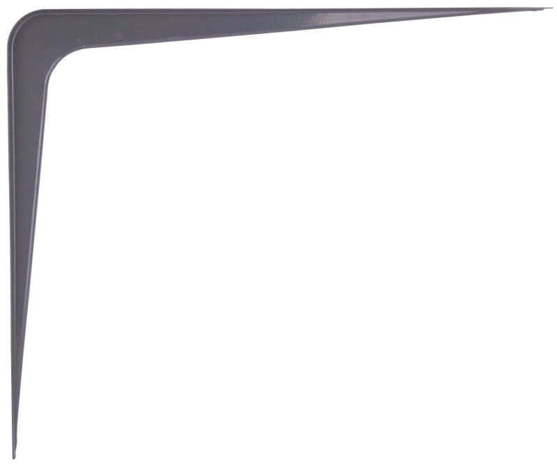 ProSource 21142PGL-PS Shelf Bracket, 170 lb/Pair, 14 in L, 12 in H, Steel, Gray