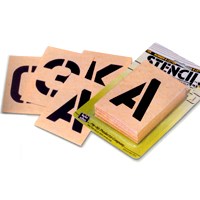 Hy-Ko ST-6 Number and Letter Stencil, Stencil, Includes: Numbers 0 thru 9