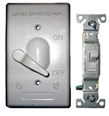 613-1 COVER W/3WY SWITCH GREY