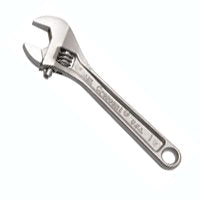 6IN ADJ CHROME WRENCH