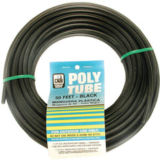 4296 BLACK POLY TUBE 1/4 50FT