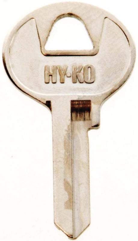 Hy-Ko 11010M2 Key Blank, Brass, Nickel, For: Master Cabinet, House Locks and Padlocks, M2 Key Number
