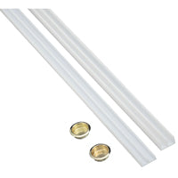 BYPASS DOOR PLAST TRACK 1/4X72