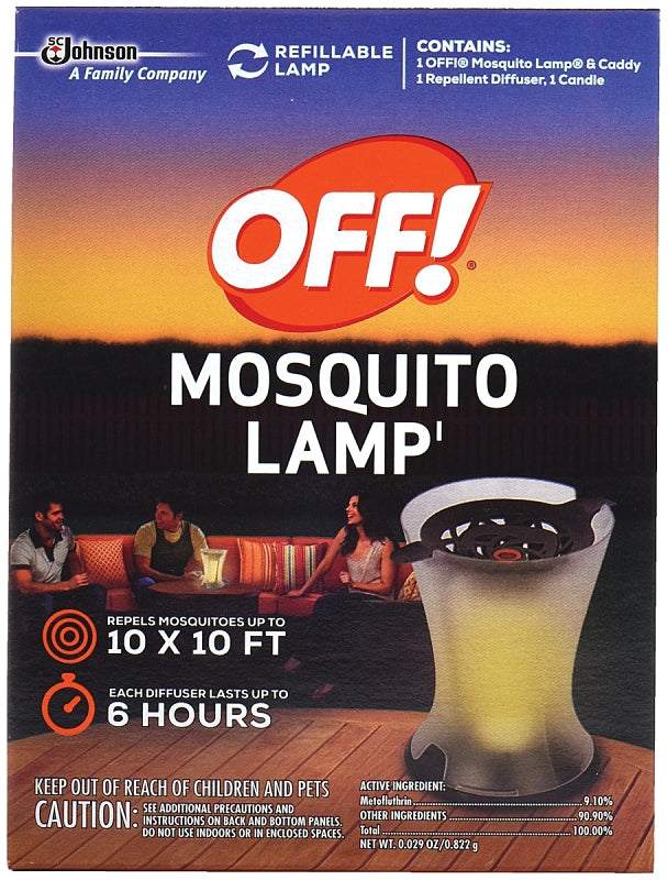 OFF! 76087 Mosquito Repellent Lamp, Compositions: 9.10% Metofluthrin