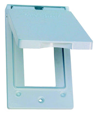 511VW-1 COVER VERTICAL GFCI WH